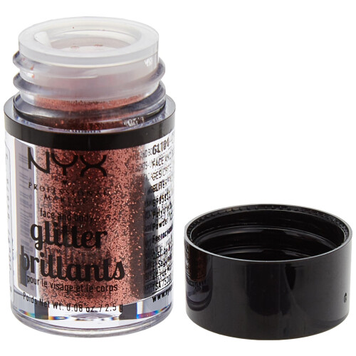 NYX PROFESSIONAL MAKEUP Viso e Corpo Glitter Rame 1