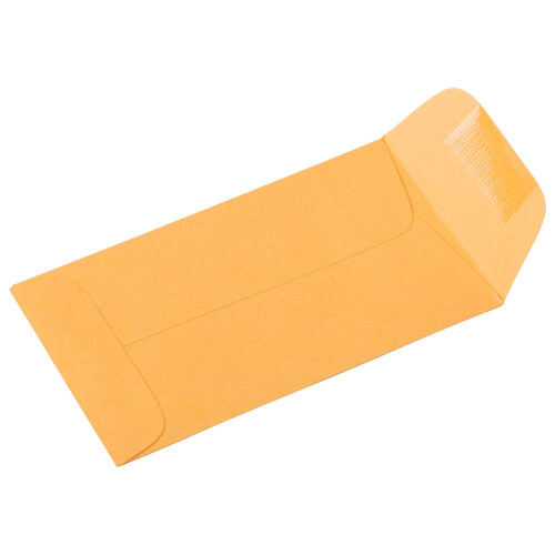 JAM PAPER #3 Χρωματιστοί Φάκελοι Νομισμάτων - 2 1/2 x 4 1/4 - Καφέ Κραφτ Μανίλα - 50/Συσκευασία 2