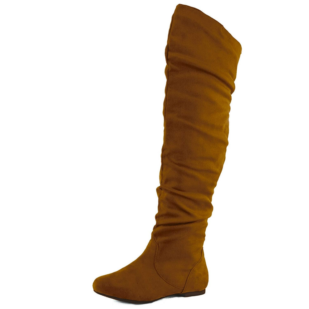 Nature Breeze - Cuissardes extensibles pour femmes (6, daim camel)