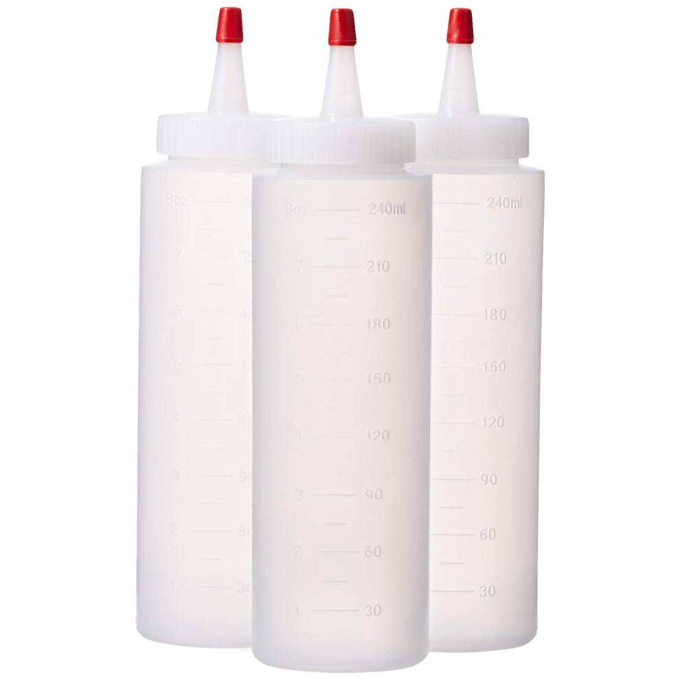 Great Credentials Knijpflessen Transparante Set Van 3 8-Oz (8 Oz.)-image