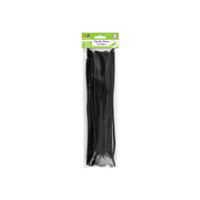Krafty Kids GC024B Dispozitive de cura?are a ?evilor cu tije din chenille 6 mm pe 12 inchi Negru 40 buca?i 1/4"""" x 12"""" X