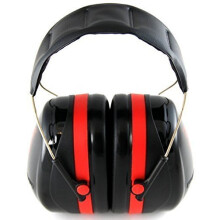3M H10A Peltor Optime 105 Auriculares de Alto Rendimiento, Negro/Rojo, Un Par
