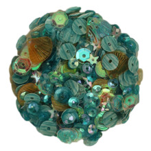 Buttons Galore and More Seaside Holiday Sequin Tin
