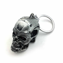 HTTMT KC-004-BT 1 pc Creative Motorcycle Bicycle Skull Key Chain Ring