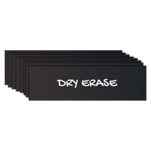 Black Dry Erase Chalkboard Magnetic Shelf Label Magnets. Perfect for K