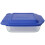 Pyrex Pyrex 8"""" Square Baking Dish with Blue Plastic Lid 1