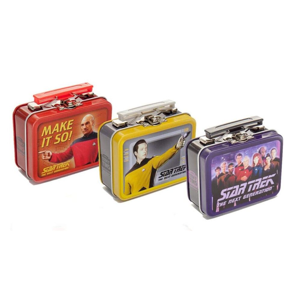 Photos - Food Container Star Trek The Next Generation Teeny Tin Lunch Box Set of 3 Random Des B01N28UQLR