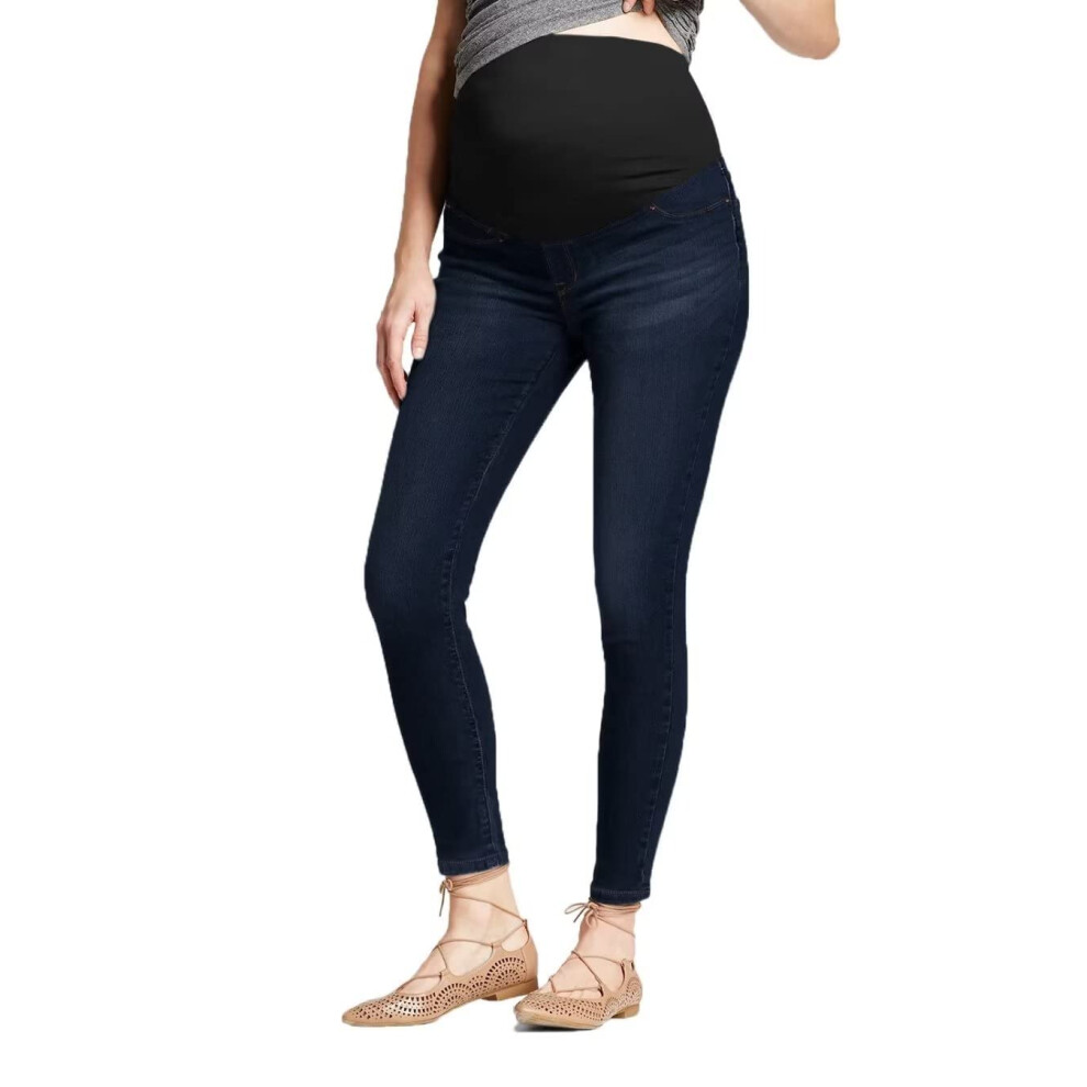 Jean de maternit    skinny extensible hybride super confortable pour femme PM4822S Rinse