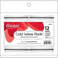 Annie Cold Wave Rods 7/16 """" Short #1110 White