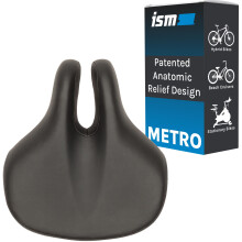 ISM Metro Comfort Bike Seat - Noseless Bike Saddle pour les velos hybrides Cruisers de plage et velos stationnaires conus pour reduire l'engourd