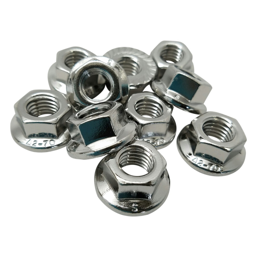 FOREVERBOLT FB3FHN1024P25 Flange HEX NUT  10-24  316 Stainless Steel-image-OPC-PFPHHSZ-NEW