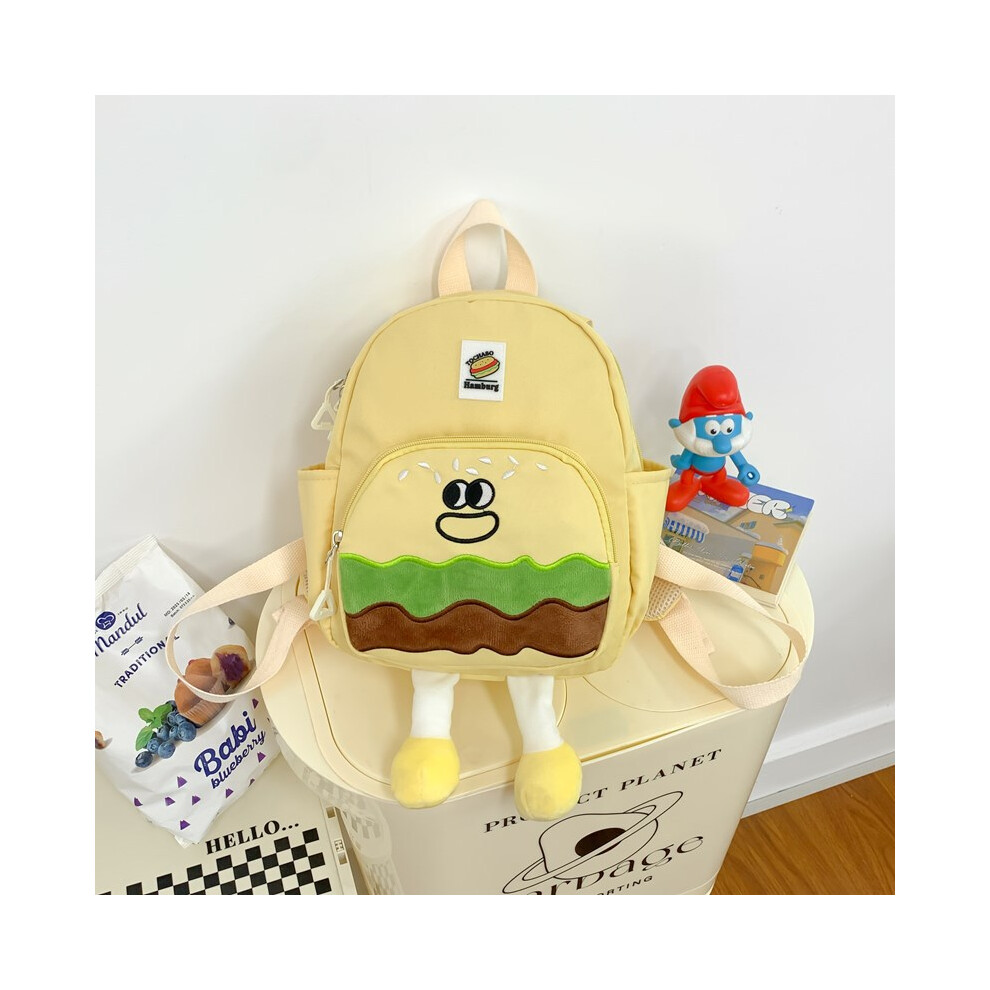 (Yellow) Shoulder Minimalist Twin Bag For Kids Unique Niche Design Cute Unisex Backpack-image-OPC-PG9F8JF-NEW