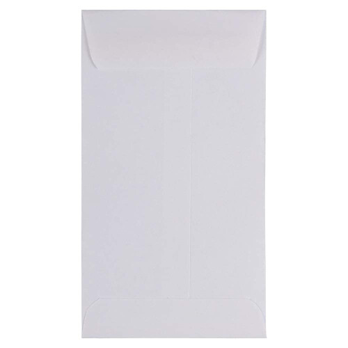 JAM PAPER #6 Χάρτινοι Φάκελοι Νομισμάτων - 3 3/8 x 6 - Λευκοί - 50/Συσκευασία