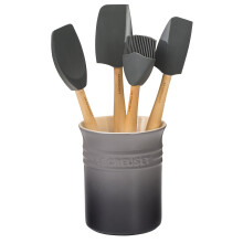 Le Creuset Silikonverktyg Set med Stengods Krok, Ostron, 5-delar