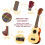 Everjoys Soprano Ukulele Beginner Pack-21 Inch w/Free Online Lesson Gi 3
