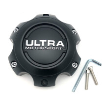 Ultra Motorsports 6 Lug Black Custom Radnabenkappen-Set, 1 Stck, Bestellnummer: 89-9765