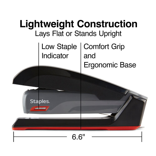 Staples Staples 1798852 One-Touch Επιτραπέζιος Σουγιάς Γκρι/Μαύρο/Κόκκινο (44425) 2