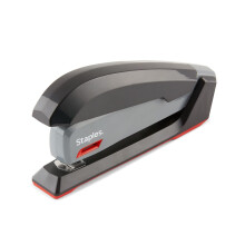 Staples 1798852 One-Touch Desktop Nietmachine Volledige Strip Capaciteit Grijs/Zwart/Rood (44425)