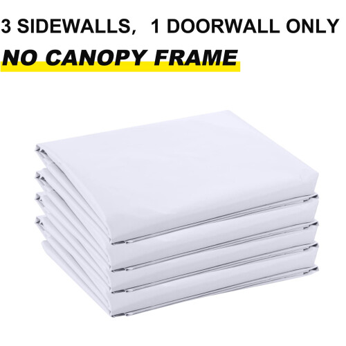 ABCCANOPY Side Wall 10x10  White (4 Walls Only  NOT Including Frame an 1