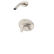 Pfister Pfirst Modern Tub & Shower Valve Kun trim (ventil ikke inkluderet) Inkluderer med brusearm 1-h?ndtag b?rstet nikkelfinish R89060K