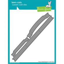 Lawn Fawn Lawn Cuts Custom Craft Stanze  Fancy Folded Banners (LF1367)