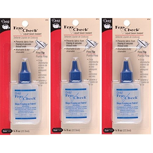 Dritz Fray Check Υγρός Σφραγιστής Ραφής, 0.75 oz. (3 Συσκευασίες)