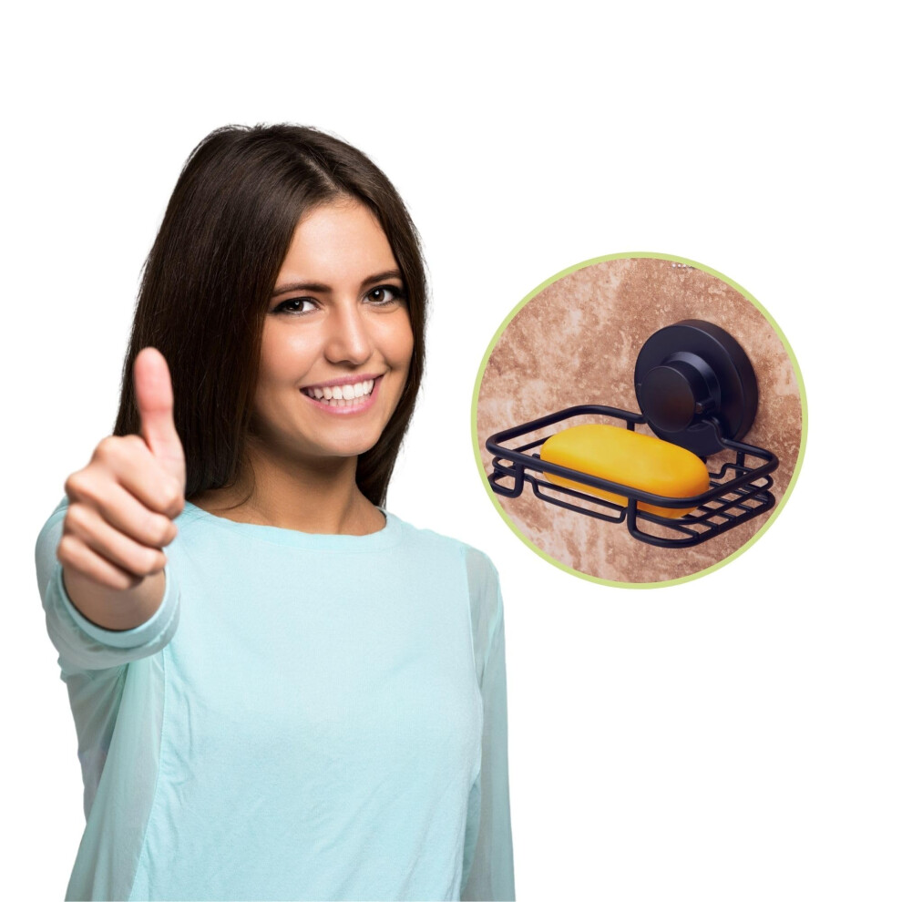 Gecko-Loc Soap Dish Suction mounting Bath soap bar Holder for Bathroom-image-OPC-PFPP5NZ-NEW