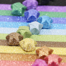 Yeooyoor Origami-t  htipaperipakkaus DIY-paperia 360 arkkia - 18 v  ri   (kimalleorigami-t  hti  )