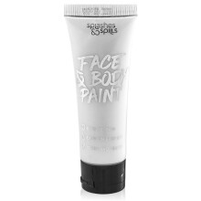 Creme de pintura de rosto e corpo 30ml - fingir figurino e vestir maquiagem por salpicos e derramamentos (branco)