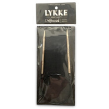Ace circulare de tricotat Lykke Driftwood 16 inch - Dimensiunea 6