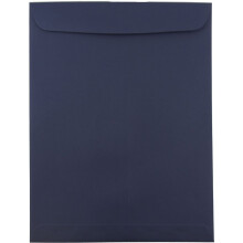 JAM PAPER 10 x 13 Ανοιχτές Κατάλογος Premium Φάκελοι - Ναυτικό Μπλε - 50/Συσκευασία