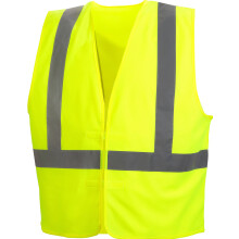 Pyramex Safety Hi-Vis Sicherheitsweste mit reflektierendem Band Hi-Vis Lime Large