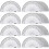 EBOOT 50 PCS Transferidores de pl   stico Math Pl   stico, 180 graus 4 polegadas (transparente) 1