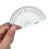 EBOOT 50 PCS Transferidores de pl   stico Math Pl   stico, 180 graus 4 polegadas (transparente) 5