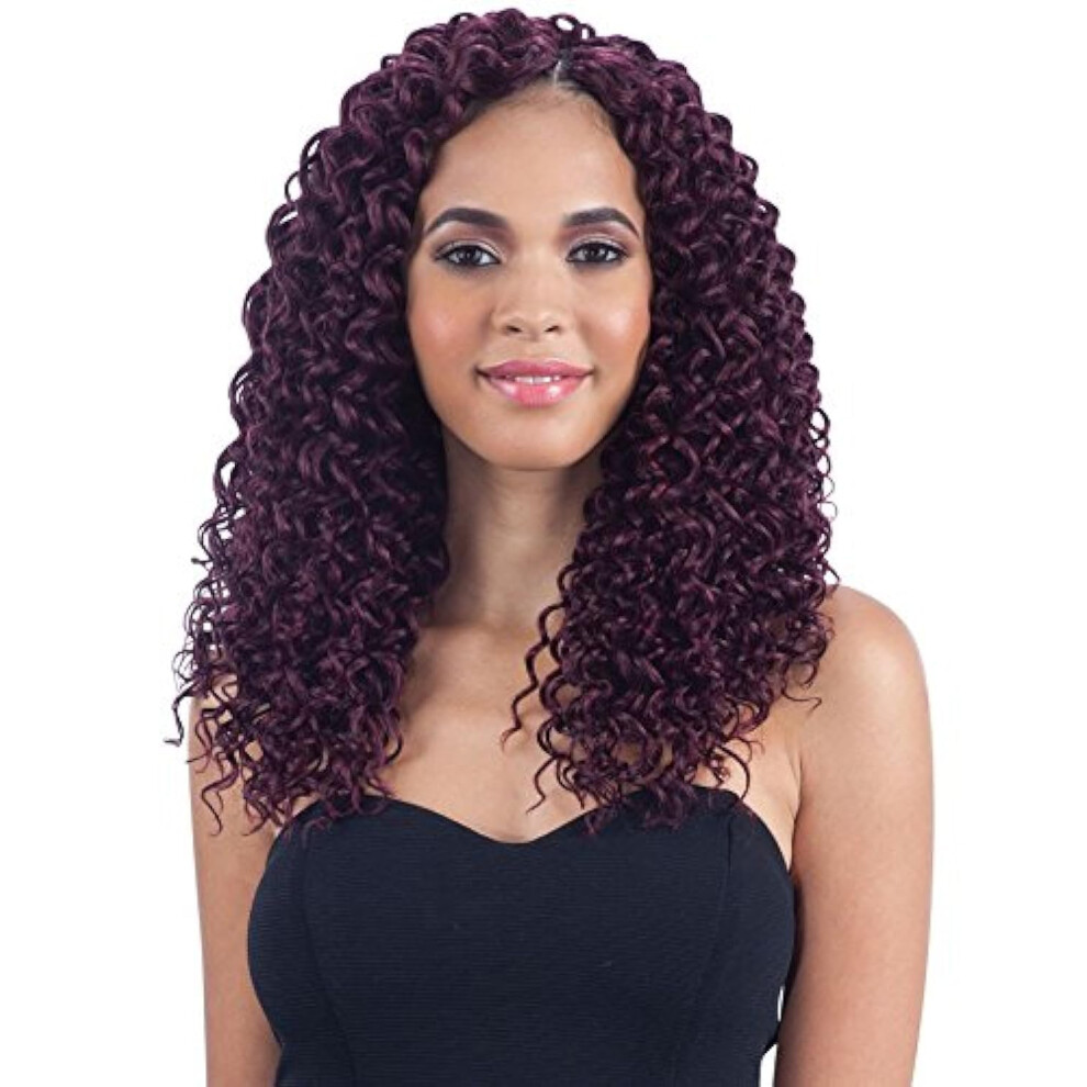Buitengewone Vlechten Unisex Not,Specified Freetress Braid Crochet Braid Beach Curl 12"" (Ot30)