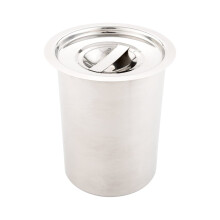 NUR Restaurantware-DECKEL: Met Lux-Deckel fr 2 Quart Bain Marie, 1 Edelstahldeckel fr Bain Marie-Topf  Topf mit integriertem Griff, separat erhlt