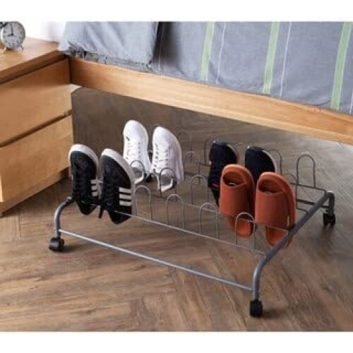 DormCo Suprima Unterbett-Schuhhalter mit Rollen  Wei 2