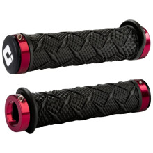 Pu?os para cuatriciclo ODI X-Treme Lock-On, abrazaderas negras y rojas, talla ?nica