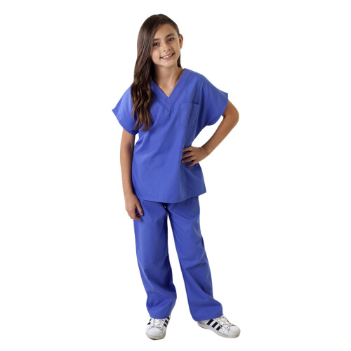 Σετ Σαλονιού Παιδιών Natural Uniforms-Μαλακή Αίσθηση-Κοστούμι Ρόλου (Μπλε, 4)