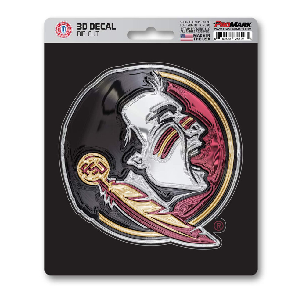 Fanmats 62809 Florida State Seminoles 3D Decal Sticker 681620288193
