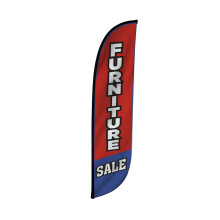 Lookourway Feather Flag - 12ft h?jt reklameflag banner til forretnings- og begivenhedsfremme - kun flag - m?belsalg (10m1200058)