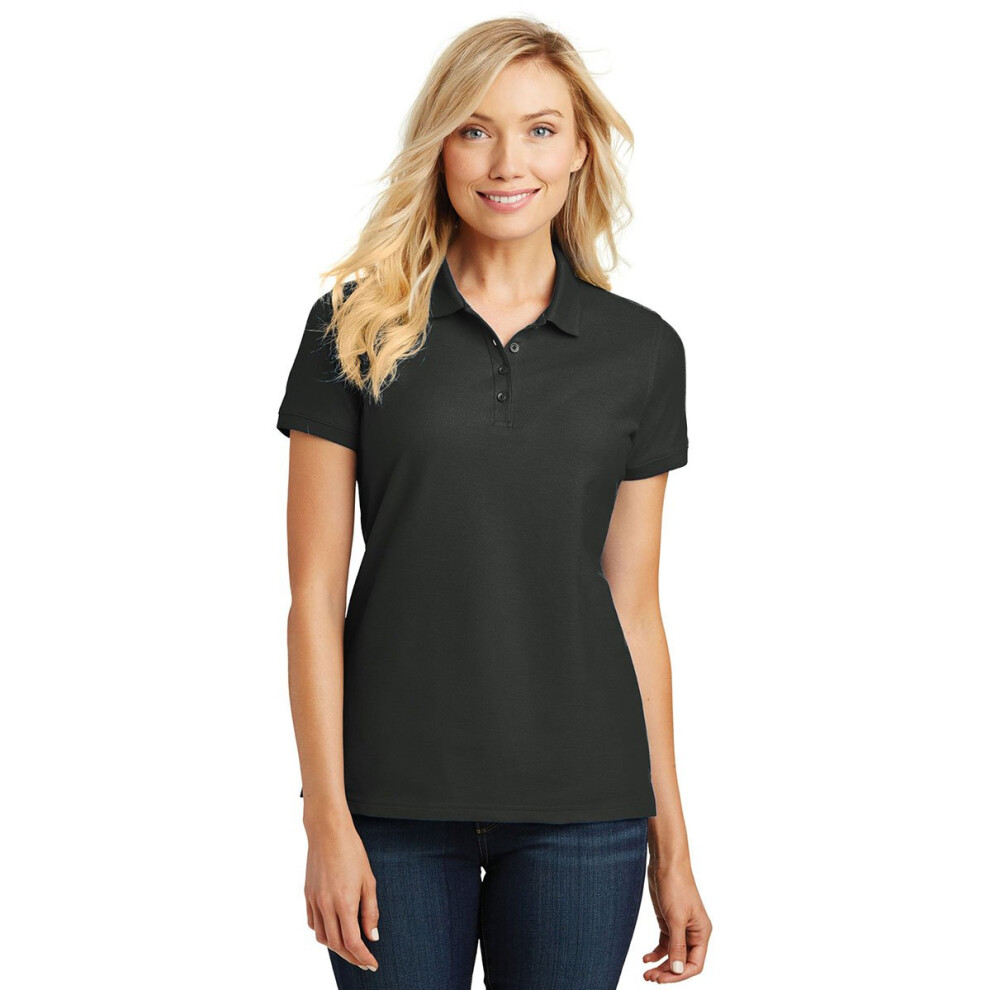 Polo piqu    classique pour femme Port Authority Core 3XL Noir profond