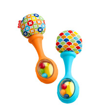 Fisher-Price Baby Newborn Toys Rattle 'n Rock Maracas Set van 2 Zacht M