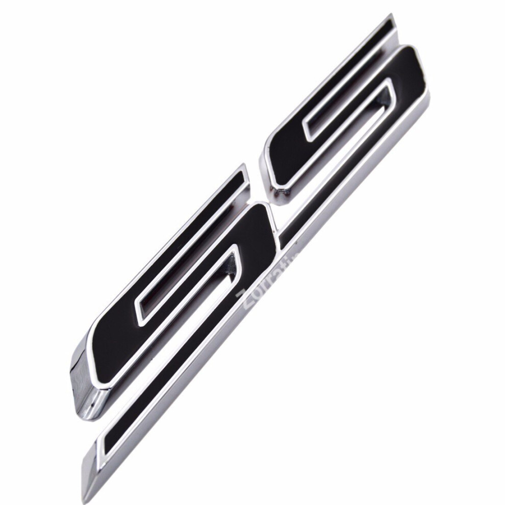 5"" Ss Emblem Badge Plate Decal Self Adhesive For Chevy Impala Cobalt 623478464954