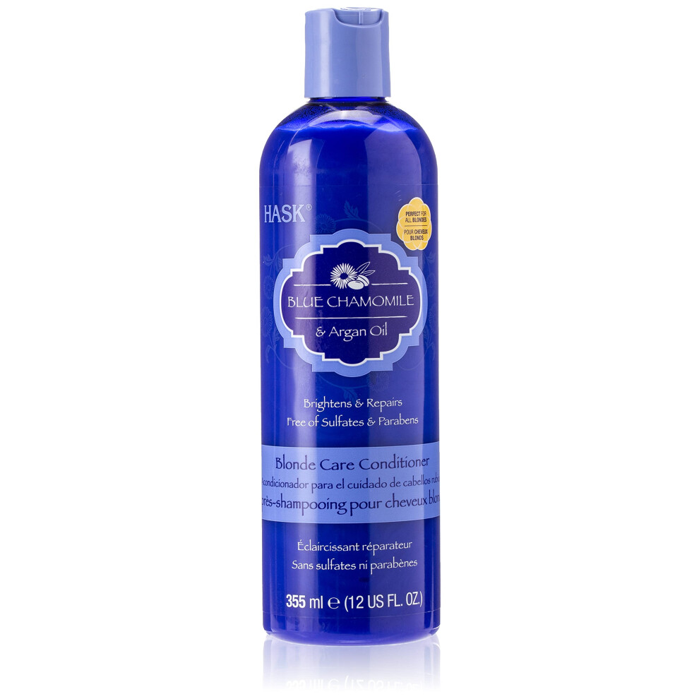 Skrï¿½P Blue Hask Chamomile And Argan Oil Blonde Care Conditioner 12 Ounce