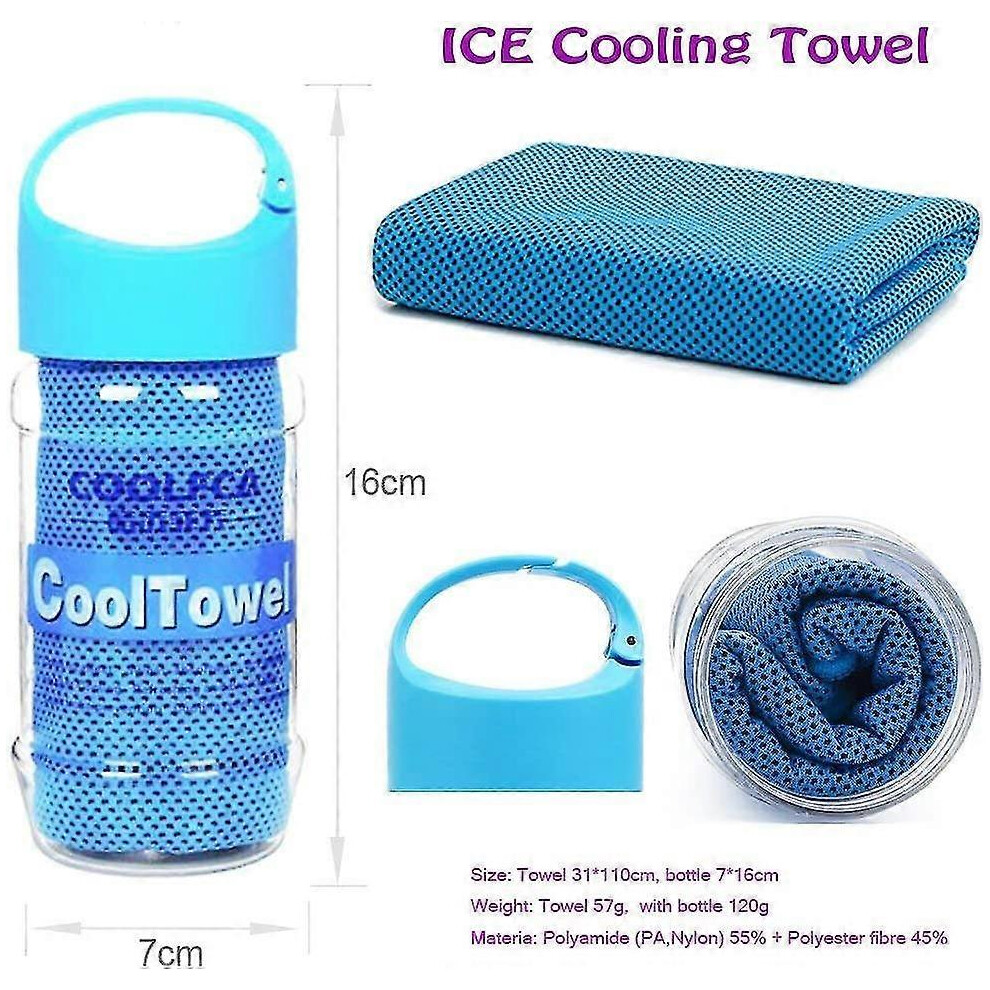 Photos - Yoga  Cooling Towel, Ice Cold Sports Sweat Towel For Instant Relief Perfect For Cooling Scarf Neck,forehead, W(As show, One size)