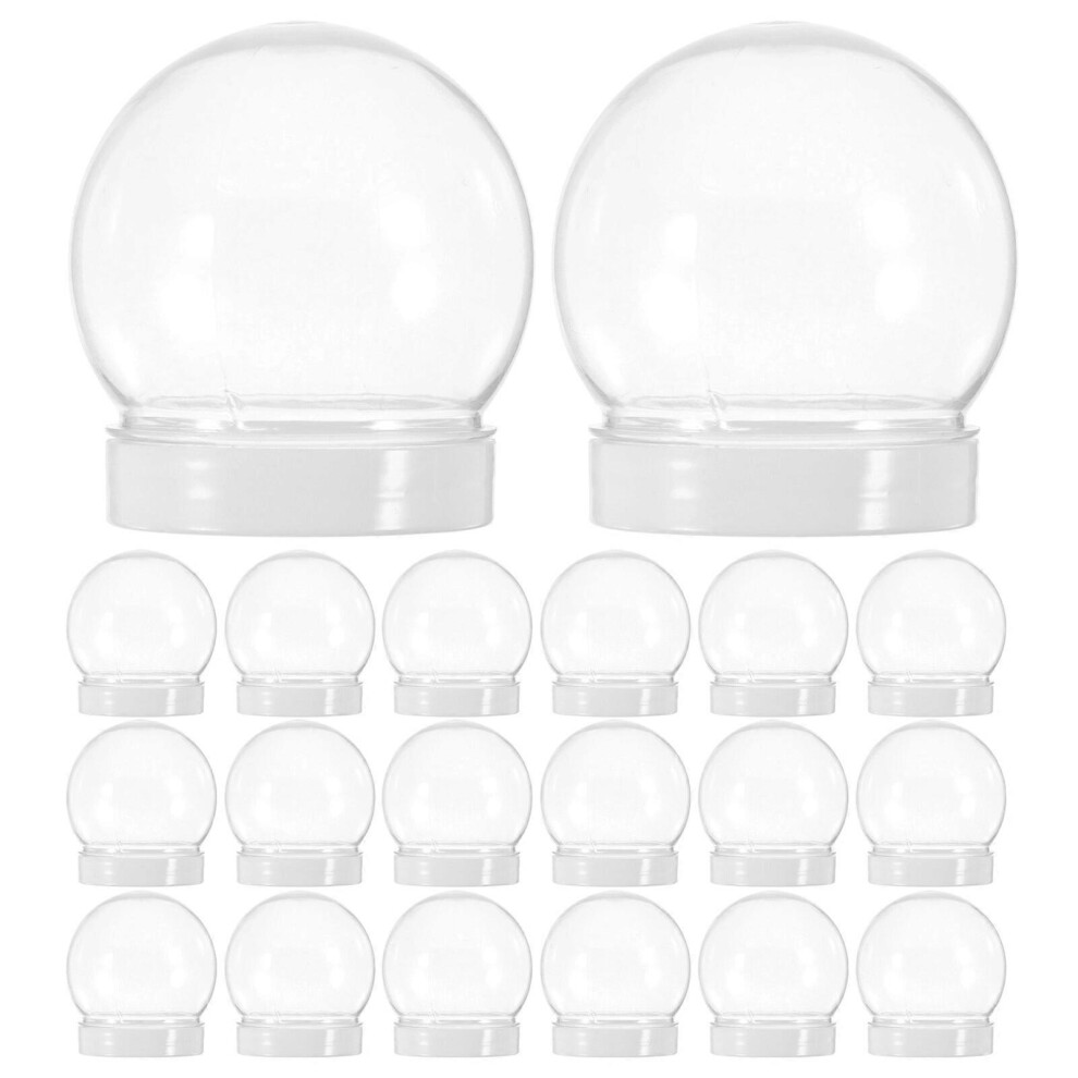Kricely (As Show, One Size) 20Pcs Jewelry Jar Transparent Jar Clear Container Jar With Lid Reusable Jar For Kitchen Cookie Jar