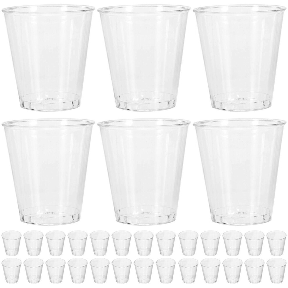 Kricely (As Show, One Size) 100Pcs Water Cup Disposable Cups Beverage Drinking Cups Plastic Party Cups