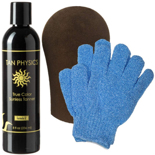 Tan Physics True Color Tanner 8 oz με ΔΩΡΕΑΝ Γάντι και Γάντια Απολέπισης