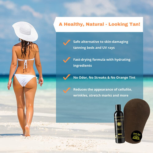 Tan Physics True Color Tanner 8 oz με ΔΩΡΕΑΝ Γάντι και Γάντια Απολέπισης 1